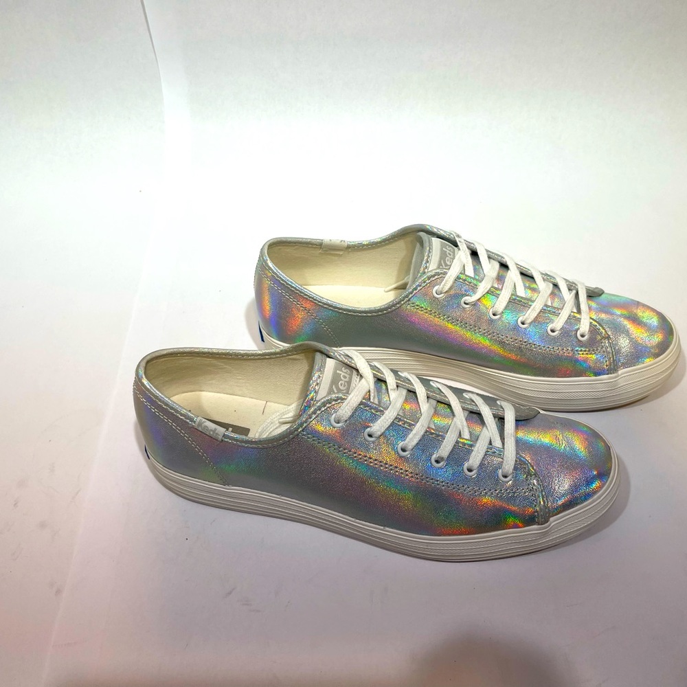Keds Iridescent Silver Sneakers
Size 10 NWOT - Picture 8 of 16